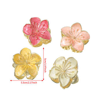 Kvetinový spon na vlasy zliatiny CB8210, dámske doplnky do vlasov, typ držiaka: zapínanie, prémiový dizajn