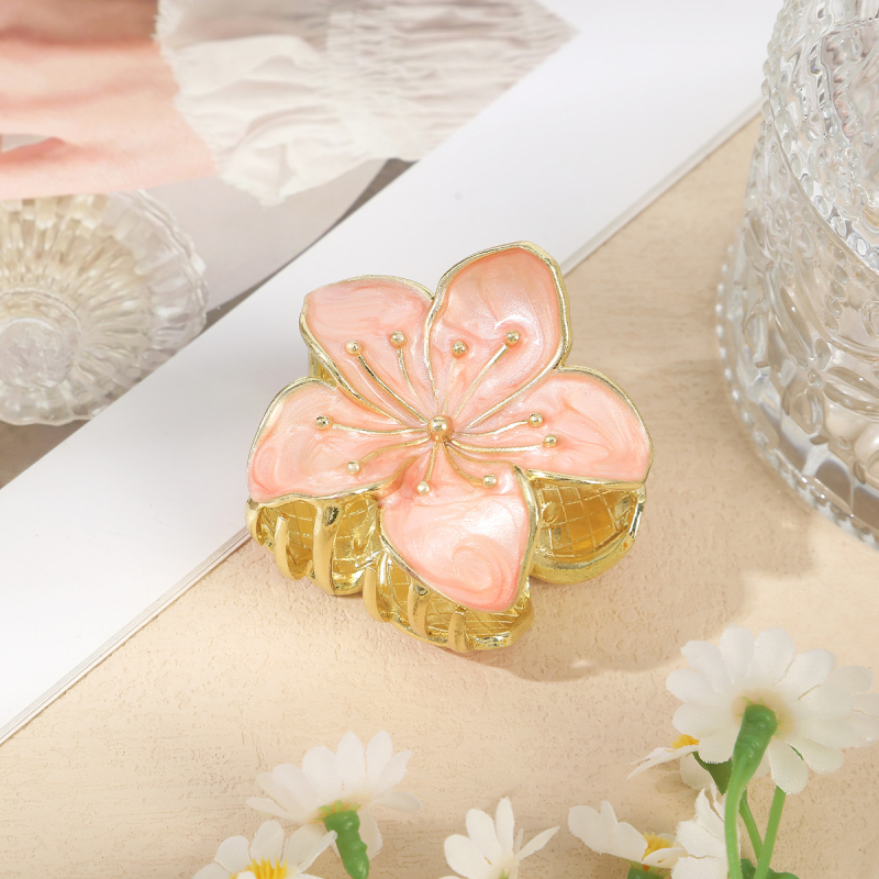Kvetinový spon na vlasy zliatiny CB8210, dámske doplnky do vlasov, typ držiaka: zapínanie, prémiový dizajn