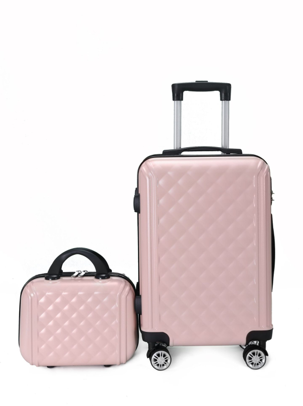 Tvrdá cestovná taška ABS+PC s univerzálnymi kolieskami, zapínanie na zips, vodotesná a odolná voči škrábaniu, 3,5 kg, zámok na kód