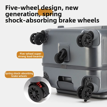 Polykarbonátový kufor s predným otvorením, veľký objem, 3,5 kg, TSA zámok s heslom, kolieska 360°