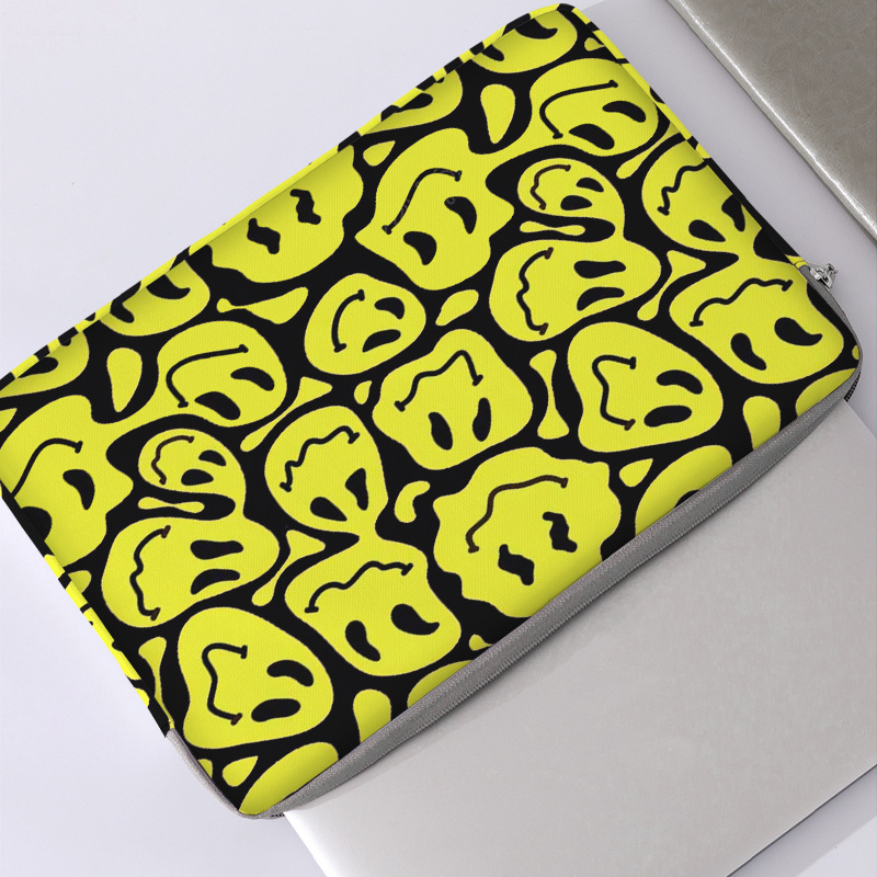 MONSTD θήκη προστασίας φορητού υπολογιστή 600D με καρτούν μοτίβο, αναπνέουσα και ανθεκτική στη φθορά, επένδυση πολυεστέρα