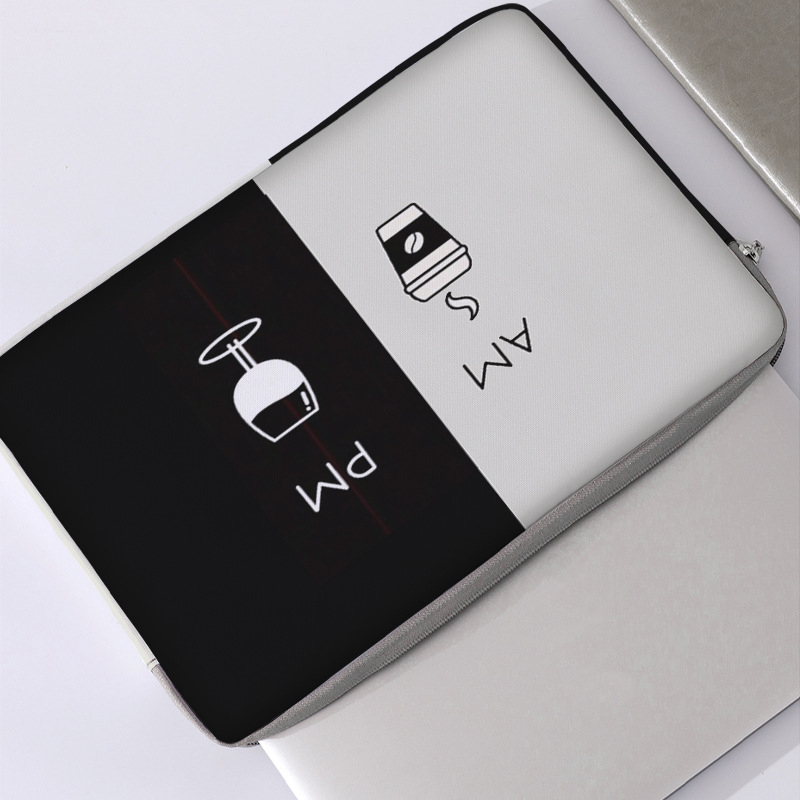 MONSTD θήκη προστασίας φορητού υπολογιστή 600D με καρτούν μοτίβο, αναπνέουσα και ανθεκτική στη φθορά, επένδυση πολυεστέρα