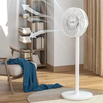 Stojanový ventilátor s 7 lopatkami, oscilačná hlava, 50 W, 220 V, 50 Hz.