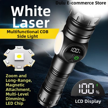 Dobíjateľná LED baterka so zoomom — Jigobird LED čip, ABS puzdro, dlhá výdrž batérie