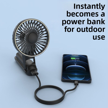 Prenosný ventilátor okolo krku s vodným chladením, bezkartáčový motor, napájanie DC, menovitý výkon 1W, ručné ovládanie rýchlosti šnúrkou
