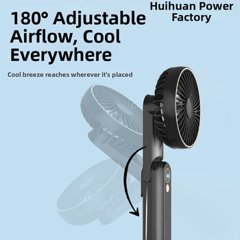 Prenosný ventilátor okolo krku s vodným chladením, bezkartáčový motor, napájanie DC, menovitý výkon 1W, ručné ovládanie rýchlosti šnúrkou