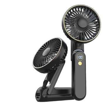 Prenosný ventilátor okolo krku s vodným chladením, bezkartáčový motor, napájanie DC, menovitý výkon 1W, ručné ovládanie rýchlosti šnúrkou