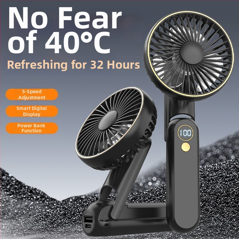 Prenosný ventilátor okolo krku s vodným chladením, bezkartáčový motor, napájanie DC, menovitý výkon 1W, ručné ovládanie rýchlosti šnúrkou