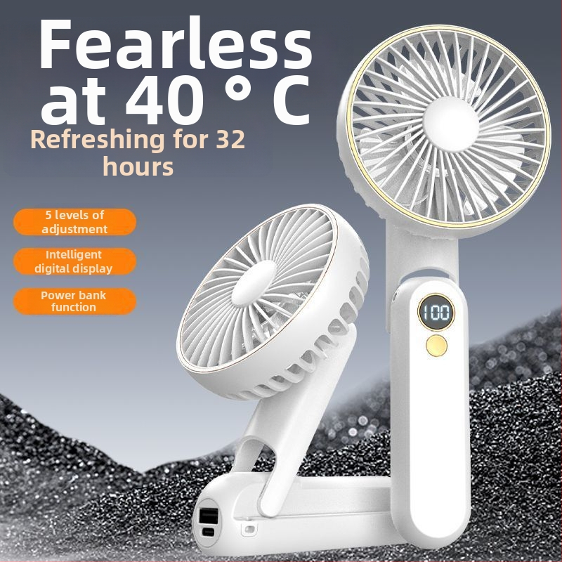 Prenosný ventilátor okolo krku s vodným chladením, bezkartáčový motor, napájanie DC, menovitý výkon 1W, ručné ovládanie rýchlosti šnúrkou