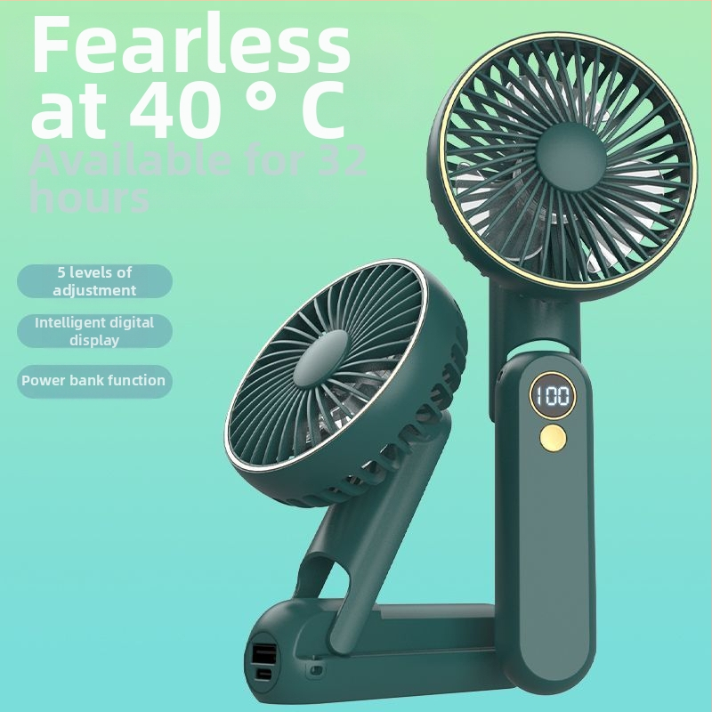 Prenosný ventilátor okolo krku s vodným chladením, bezkartáčový motor, napájanie DC, menovitý výkon 1W, ručné ovládanie rýchlosti šnúrkou