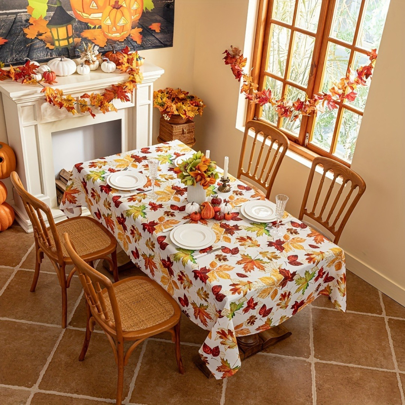 Покривка за маса – фланелена, правоъгълна, прахозащита и декоративен ефект, скандинавски стил (Материал: фланела; Форма: правоъгълна; Функции: прахозащита, декоративност; Стил: скандинавски)