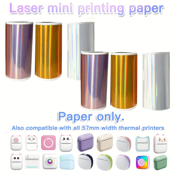 Мини 57 мм термален принтер за етикети с термална хартия и лепило, което не изсъхва | Персонализирана обработка | Експортна ексклузивна доставка