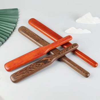 Gua Sha masážna doska – Drevo kuracieho krídla, ťažká bodová masáž, predĺžená doska pre celé telo a krk, tichý chod