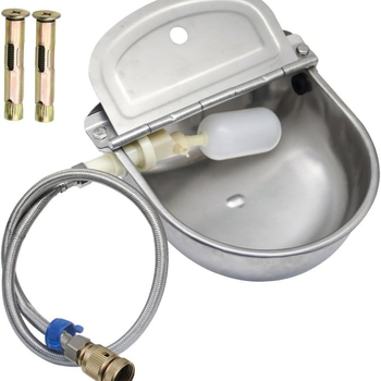 Li Nong Automatická napájačka pre zvieratá – nerezová oceľ, napájačka a naplňovací žľab pre prasa, dobytok, ovce, psy, kone a mačky