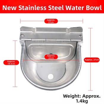 Li Nong Automatická napájačka pre zvieratá – nerezová oceľ, napájačka a naplňovací žľab pre prasa, dobytok, ovce, psy, kone a mačky