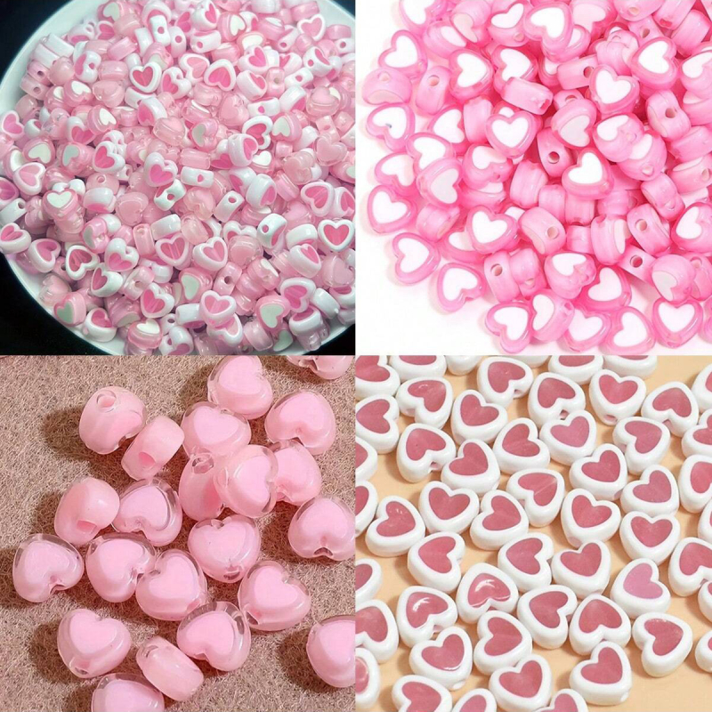 DIY Sada doplnkov • Akrylové korálky • Elektroplating povrch • Návrh broskyňové srdce • Model Z0119