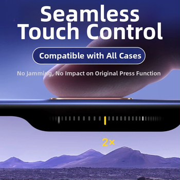 Ochranný štítok pre tlačidlo fotoaparátu iPhone – tvrdené sklo, okrajový film, antiotlač, anti-explózia