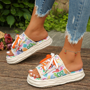 Сандали с дебел подмет, японски стил, форма на пръста като рибешка уста, горна част от плат, подметка от термопластичен еластомер