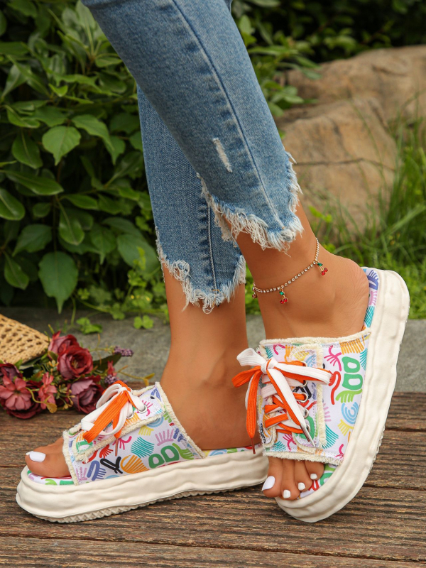 Сандали с дебел подмет, японски стил, форма на пръста като рибешка уста, горна част от плат, подметка от термопластичен еластомер