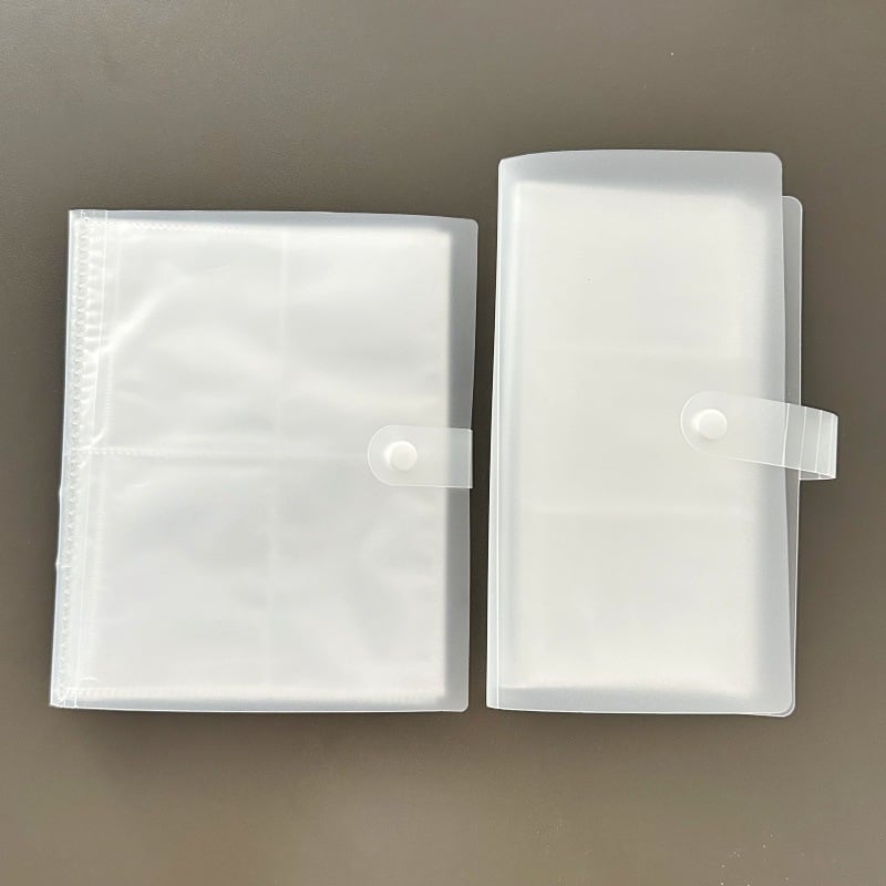 Fotoalbum na karty s PP obalom, viazanie s 6 krúžkami, 20 vnútorných strán, bežné fotoalbum