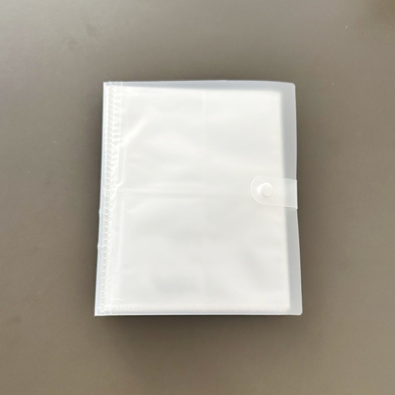 Fotoalbum na karty s PP obalom, viazanie s 6 krúžkami, 20 vnútorných strán, bežné fotoalbum