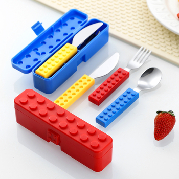 Σετ παιδικών μαχαιροπίρουνων σε δυτικό στυλ: μαχαίρι, πιρούνι και κουτάλι από ανοξείδωτο χάλυβα 410 με καθρέφτισμα επιφάνειας, δημιουργικά εκπαιδευτικά είδη για παιδιά