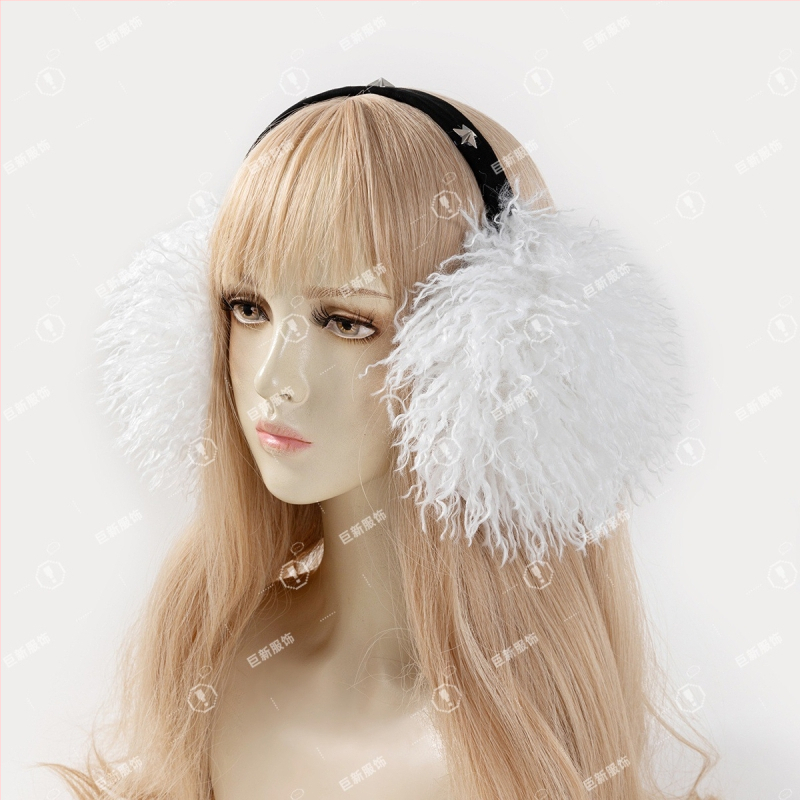 Ušné náušníky - Suede, Vetruodolné, Teplé, Chlpaté s strapcami