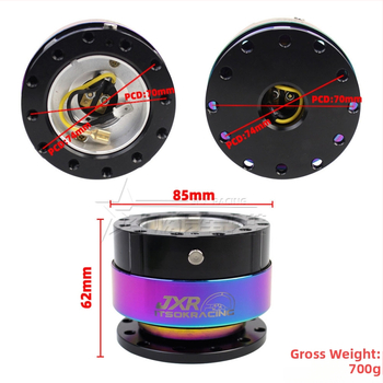 Automobilové rýchle uvoľnenie volantu — závodné volán, zliatina, kovová základná podložka, značka isok, prispôsobenie: Áno