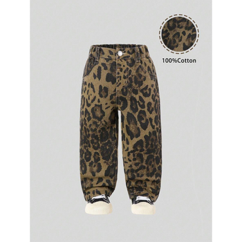 Детски костюм – леопардов принт, Lolita стил, Lyocell тъкан, регенирано целулозно влакно, лято 2022