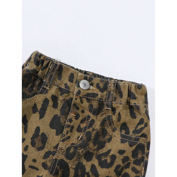 Детски костюм – леопардов принт, Lolita стил, Lyocell тъкан, регенирано целулозно влакно, лято 2022