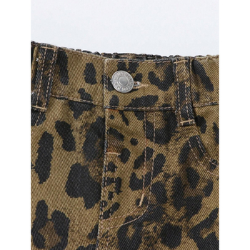 Детски костюм – леопардов принт, Lolita стил, Lyocell тъкан, регенирано целулозно влакно, лято 2022