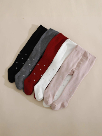 Παιδικά κολάν φλιζέ σε κορεατικό στυλ, με σχέδιο αστέρια, πολυεστέρας, μέση με ελαστικό, κατάλληλα για ηλικίες 1–3 ετών