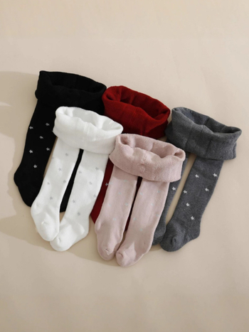 Παιδικά κολάν φλιζέ σε κορεατικό στυλ, με σχέδιο αστέρια, πολυεστέρας, μέση με ελαστικό, κατάλληλα για ηλικίες 1–3 ετών