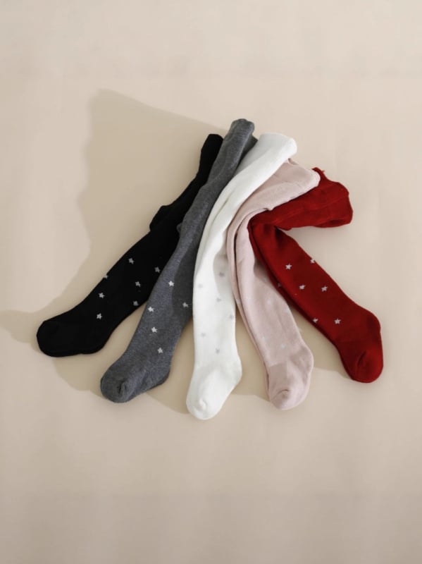 Παιδικά κολάν φλιζέ σε κορεατικό στυλ, με σχέδιο αστέρια, πολυεστέρας, μέση με ελαστικό, κατάλληλα για ηλικίες 1–3 ετών