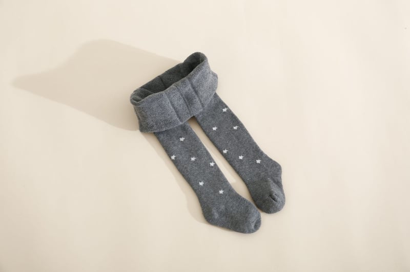 Παιδικά κολάν φλιζέ σε κορεατικό στυλ, με σχέδιο αστέρια, πολυεστέρας, μέση με ελαστικό, κατάλληλα για ηλικίες 1–3 ετών