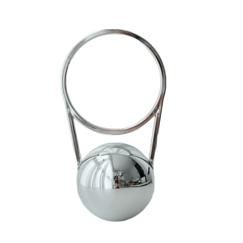 Večerná taška z PVC, kruhový tvar, magnetické zapínanie, podšívka z syntetickej kože, štýl Nový mesiac