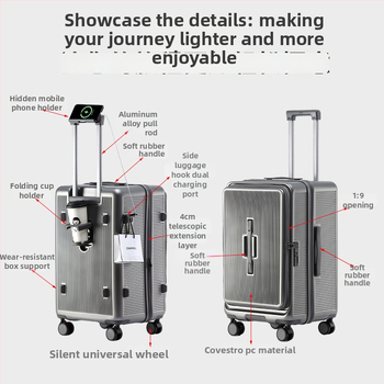 Paguz cestovná taška s predným otváraním, PC puzdro, kolieska Omni-Directional, TSA zámok s kódom, rozšíriteľná, hmotnosť 5 kg