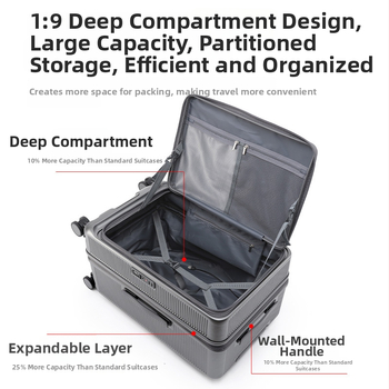 Paguz cestovná taška s predným otváraním, PC puzdro, kolieska Omni-Directional, TSA zámok s kódom, rozšíriteľná, hmotnosť 5 kg
