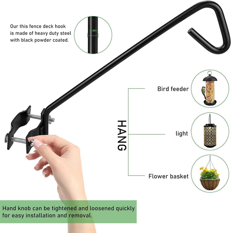 Стойка за хранилка за птици с въртяща се метална закачалка за растения — външна железна арт украса, модерен минимализъм