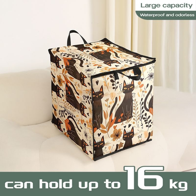 Голям капацитет преносна торба за съхранение — за дрехи и завивки, водоустойчива и влагозащитна, сгъваема, с ръкохватка