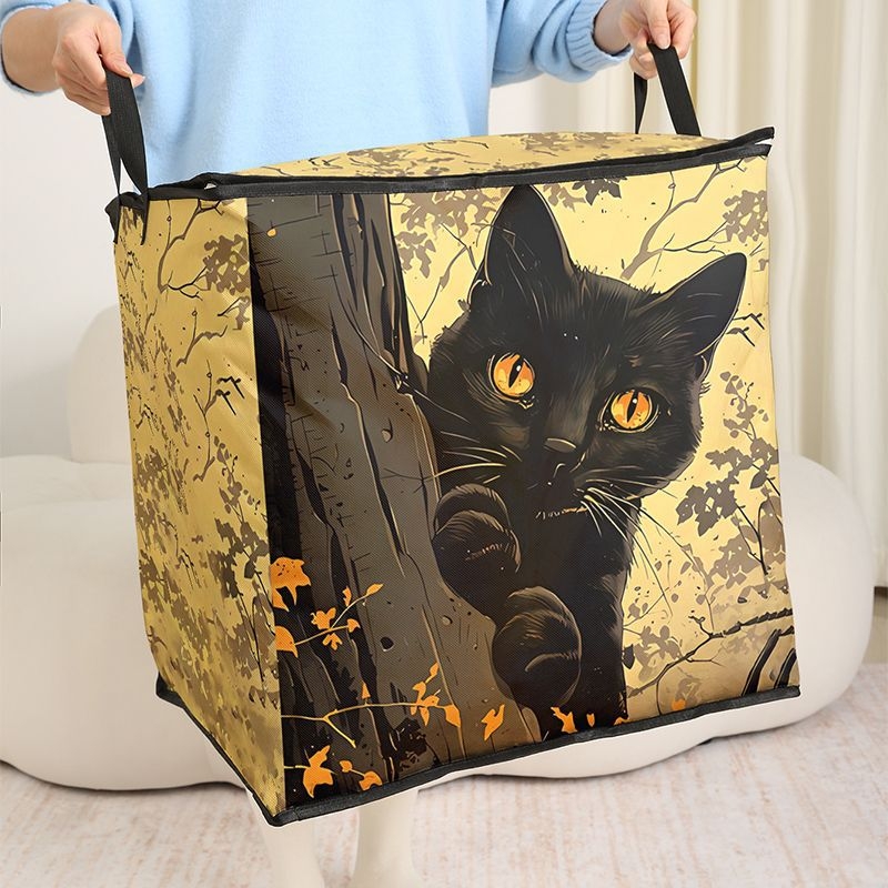 Голям капацитет преносна торба за съхранение — за дрехи и завивки, водоустойчива и влагозащитна, сгъваема, с ръкохватка