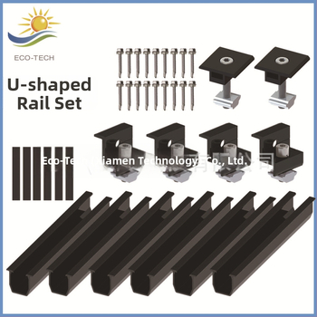 ECO-TECH súprava vodiacich líšt na strechu - U-tvar, tlak na okraj a bočný tlak, gumová podložka bez otvorov, extrúzia a rezanie, GB/T 6819 2015
