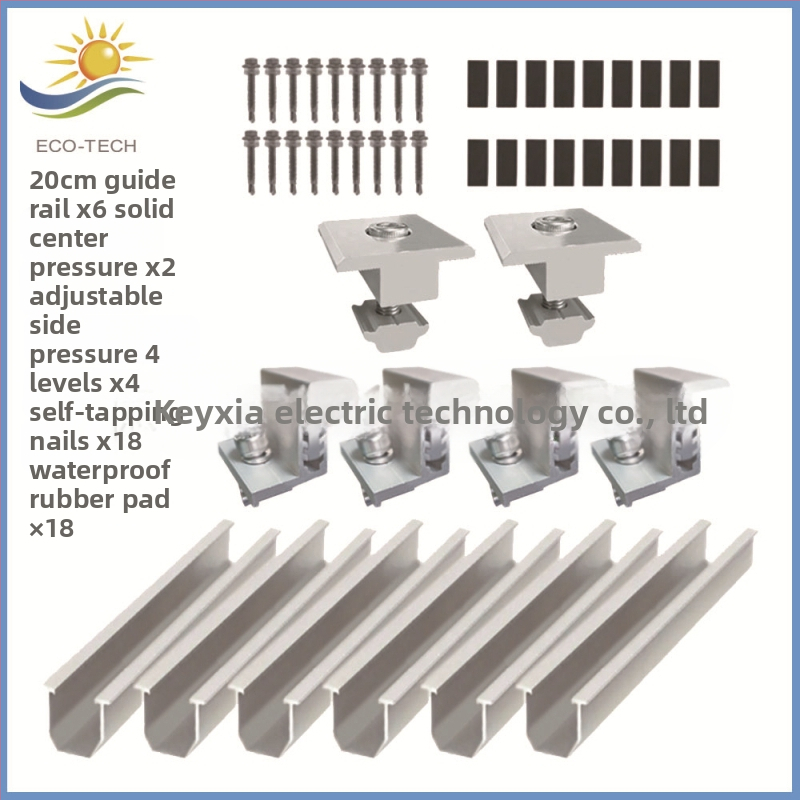 ECO-TECH súprava vodiacich líšt na strechu - U-tvar, tlak na okraj a bočný tlak, gumová podložka bez otvorov, extrúzia a rezanie, GB/T 6819 2015