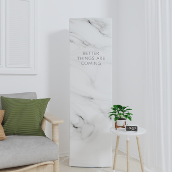 Polysterový kryt na zvislý klimatizátor – elastický, zloženie 60% hlavný materiál / 40% doplnkový materiál; prispôsobiteľný