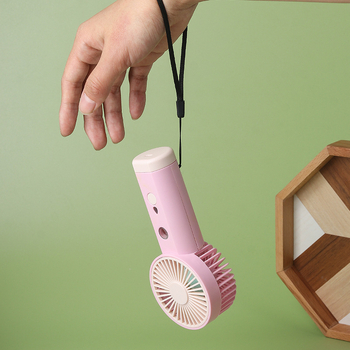 Prenosný USB zvlhčovač s rozprašovaním a malým ventilátorom – plast, Xiaojiao Shi značka, licencovaná súkromná značka, prispôsobenie spracovania, prenosný štýl, viacúčelový a tichý