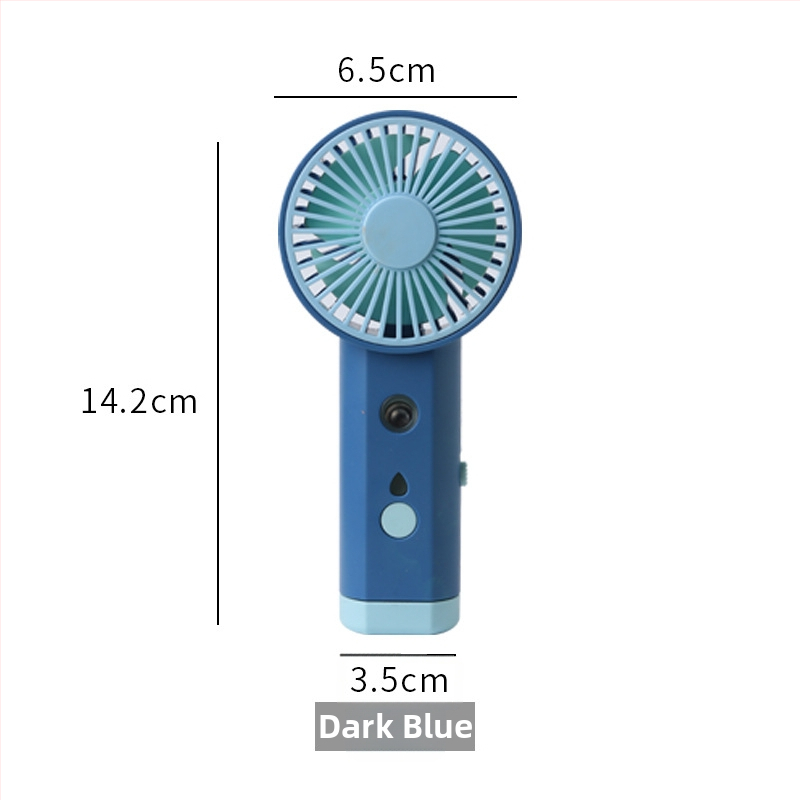 Prenosný USB zvlhčovač s rozprašovaním a malým ventilátorom – plast, Xiaojiao Shi značka, licencovaná súkromná značka, prispôsobenie spracovania, prenosný štýl, viacúčelový a tichý