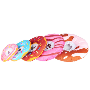 Elizabethova spona pre mačky a psy - donut tvar, materiál: textília + PP bavlna, univerzálne použitie, roztomilý štýl