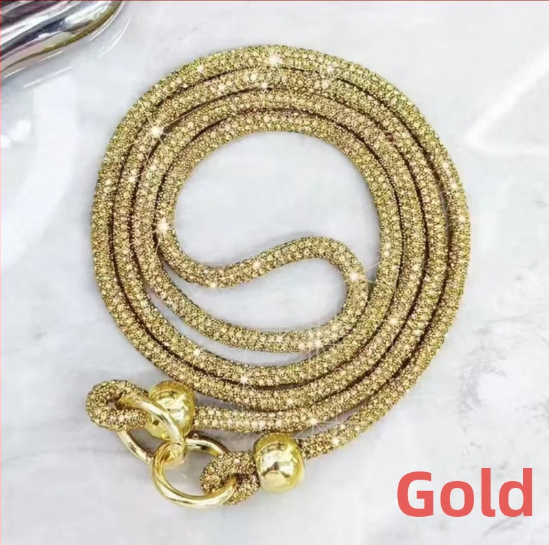 Mobilná šnúrka na telefón: kovová konštrukcia, ručne vyrábané, unisex dizajn, elastická bavlnená šnúrka, kovová pracka