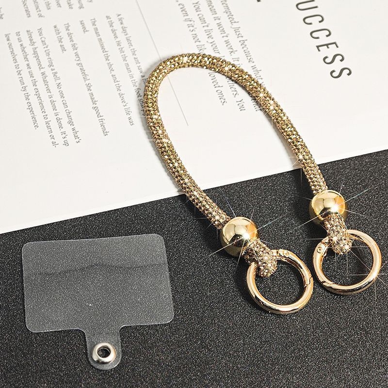 Mobilná šnúrka na telefón: kovová konštrukcia, ručne vyrábané, unisex dizajn, elastická bavlnená šnúrka, kovová pracka