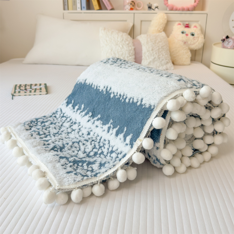 Prikrývka z mliekového fleecu s aniónovým džakardom, vzor oblačného a hviezdneho snového dizajnu, 500–800 g, pre všetky ročné obdobia, prispôsobenie k dispozícii